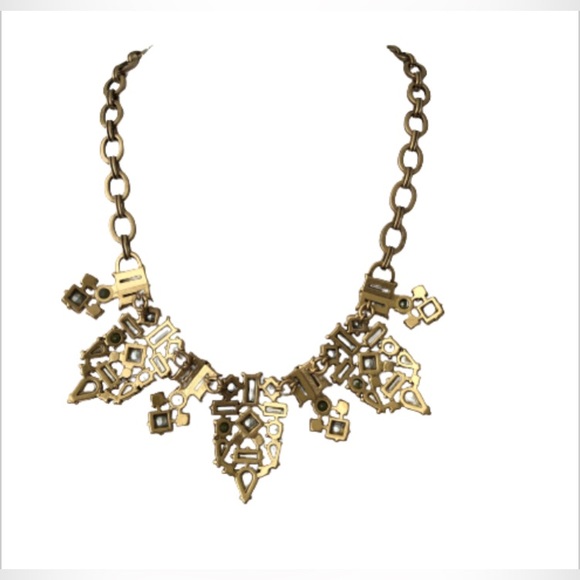 J. Crew Art Deco Statement Necklace - Picture 2 of 5